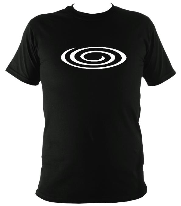 Flattened Spiral T-shirt - T-shirt - Black - Mudchutney