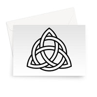 Triangular Celtic Knot Greeting Card