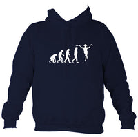 Evolution of Morris Dancers Hoodie-Hoodie-Oxford navy-Mudchutney