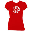 update alt-text with template Celtic Wheel Ladies Fitted T-shirt - T-shirt - Red - Mudchutney
