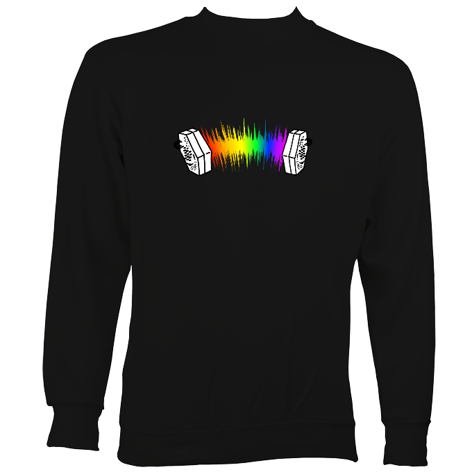 Rainbow Sound Wave Concertina Sweatshirt