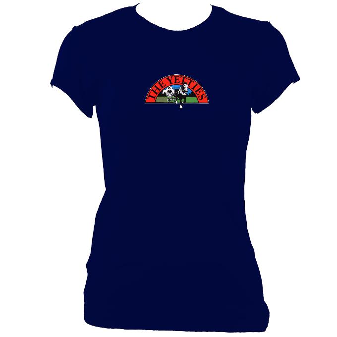 update alt-text with template The Yetties Ladies Fitted T-shirt - T-shirt - Navy - Mudchutney