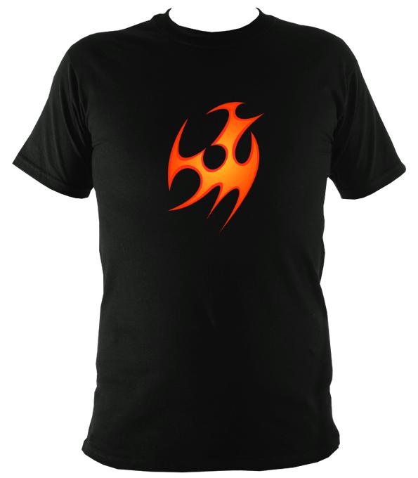 Tribal Fire T-shirt - T-shirt - Black - Mudchutney