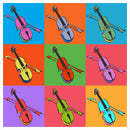 Warhol Style Fiddles Sticker