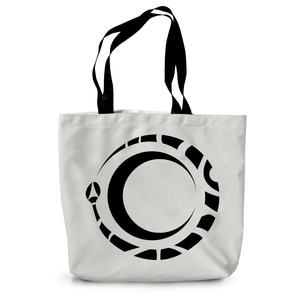 Curly Spiral Snake Canvas Tote Bag