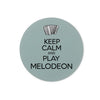 Keep Calm & Play Melodeon Glass Chopping Board
