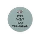 Keep Calm & Play Melodeon Glass Chopping Board