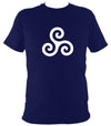 Triskelion Celtic Design T-shirt - T-shirt - Navy - Mudchutney