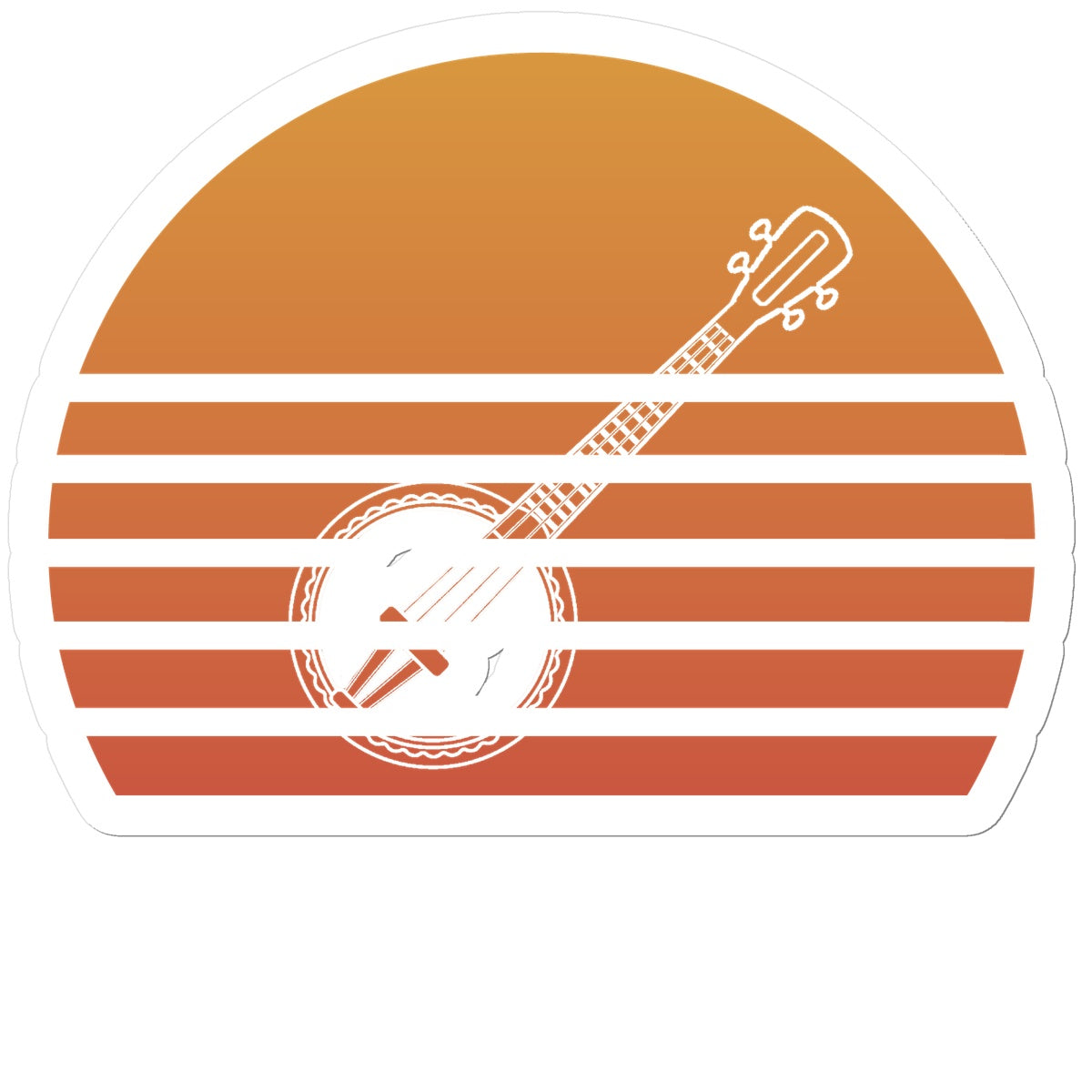 Sunset Banjo Sticker