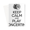 Keep Calm & Play English Concertina Greeting Card