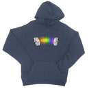 Rainbow Sound Wave Concertina Hoodie
