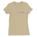Rainbow Heartbeat Guitar Women's T-Shirt