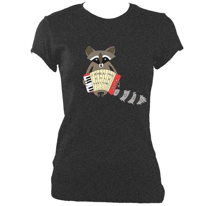 update alt-text with template Cambridge Folk Festival - Design 2 - Women's Fitted T-shirt - T-shirt - White - Mudchutney