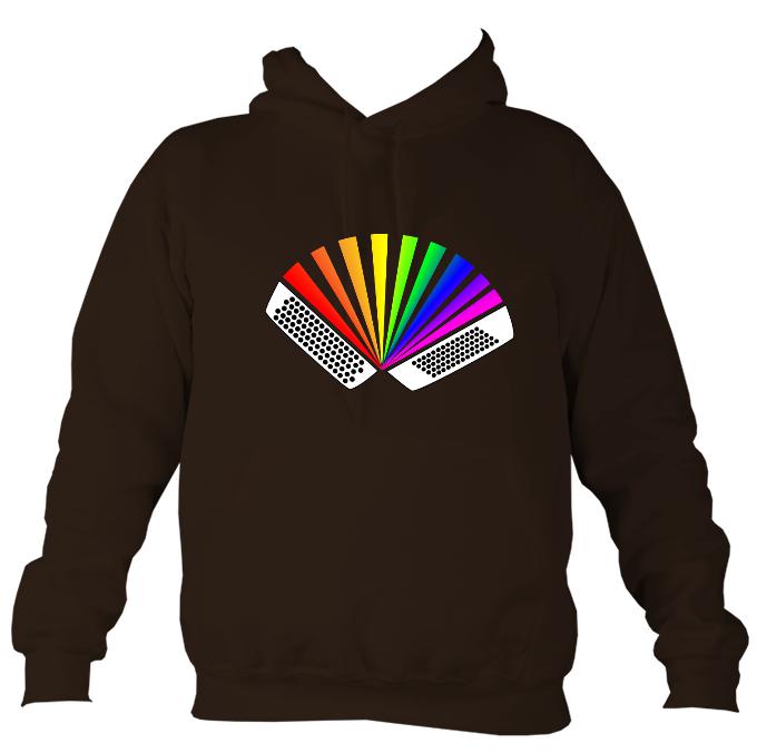 Rainbow Chromatic Accordion Hoodie-Hoodie-Hot chocolate-Mudchutney
