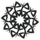 Celtic Style Flower Sticker