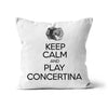 Keep Calm & Play English Concertina Cushion