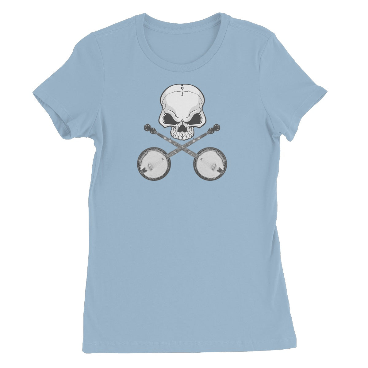 Skull and crossed Banjos Women's T-Shirt