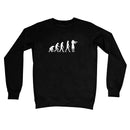 Evolution of Female Fiddle Players Crew Neck Sweatshirt