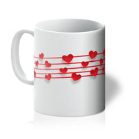 Musical Hearts Stave Mug