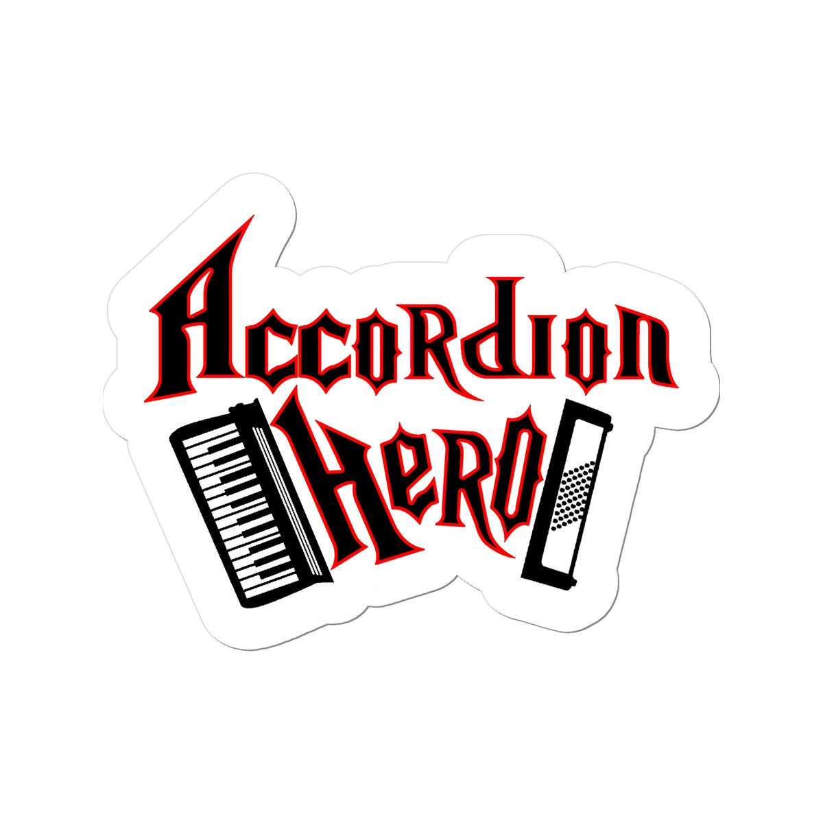 Accordion Hero Sticker