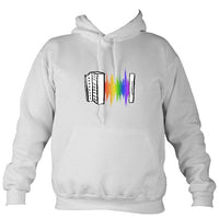 Rainbow Sound Wave Melodeon Hoodie-Hoodie-Ash-Mudchutney