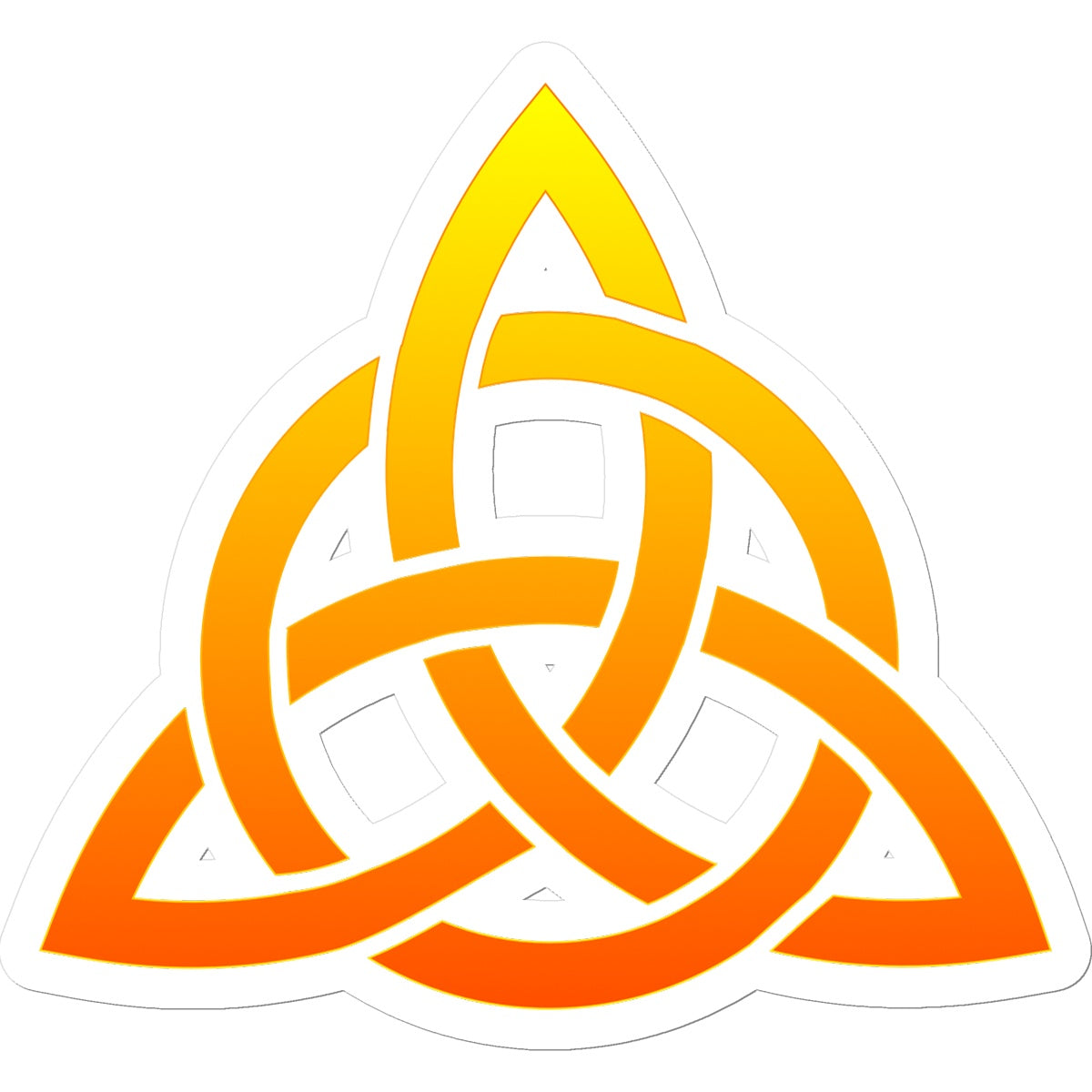 Fiery Celtic Trinity Sticker