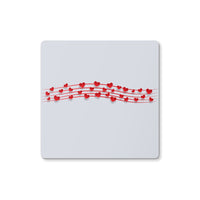 Musical Hearts Stave Coaster