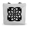 Celtic Square Knot Canvas Tote Bag
