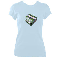 Accordion Toy Ladies Fitted T-shirt-Women's fitted t-shirt-Mudchutney