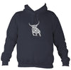 Tribal Bull Hoodie-Hoodie-Denim-Mudchutney