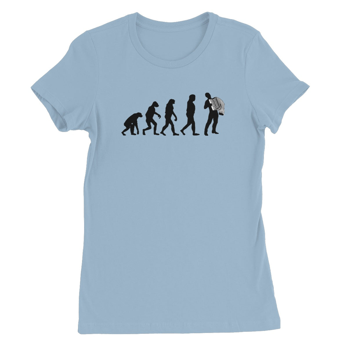 Evolution of Accordion Players Women's T-Shirt