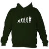Evolution of Bagpipe Players Hoodie-Hoodie-Forest green-Mudchutney