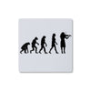 Evolution of Female Fiddle Players Coaster