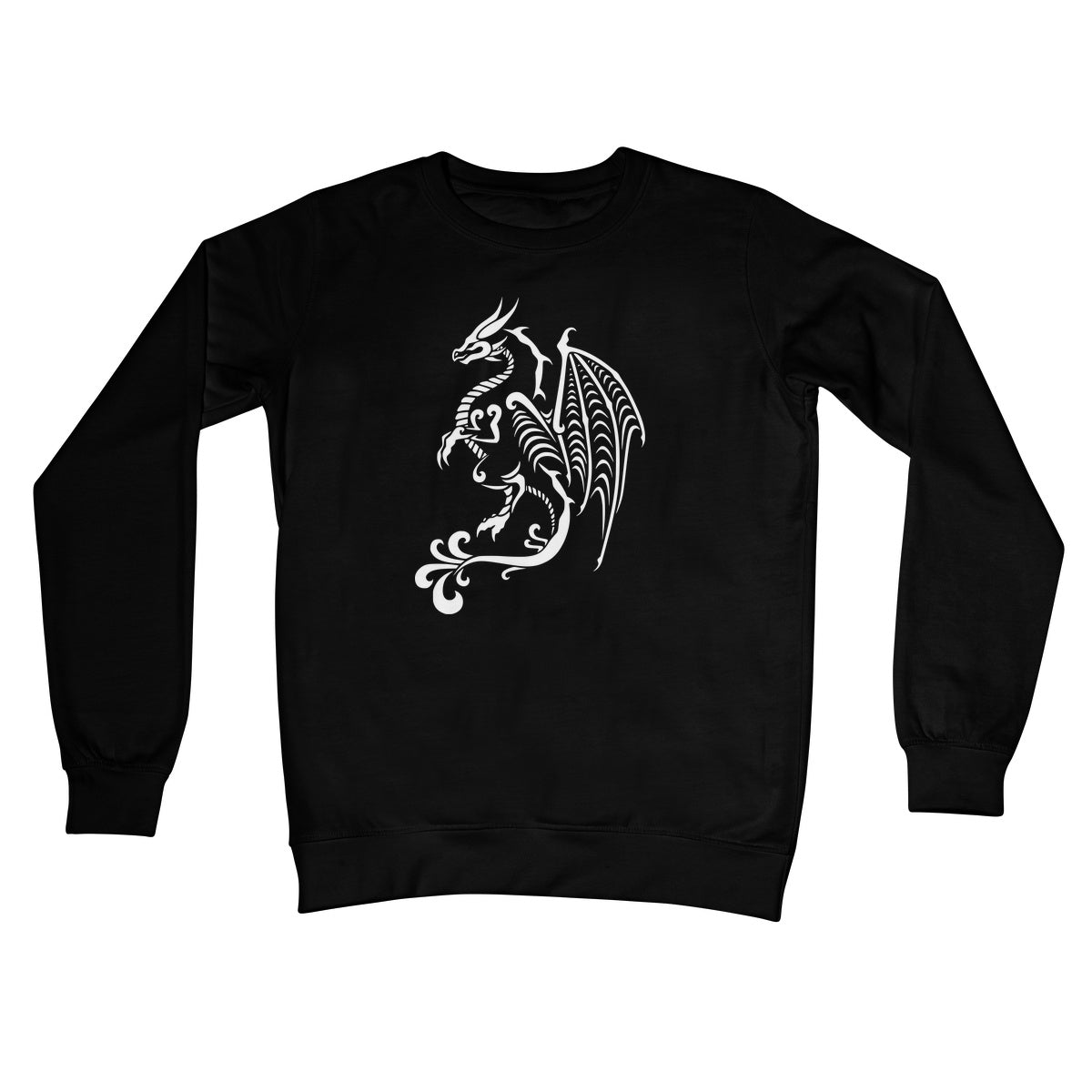 Tribal Dragon Crew Neck Sweatshirt