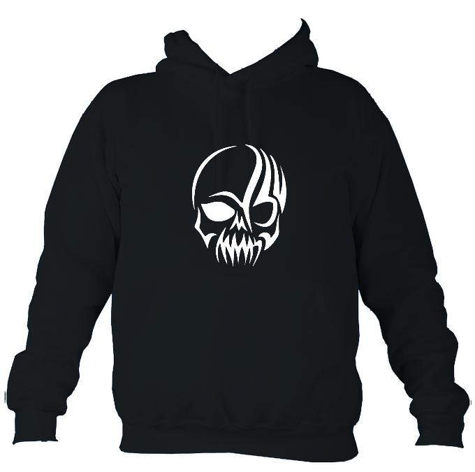 Tribal Simple Skull Hoodie-Hoodie-French navy-Mudchutney