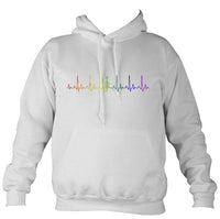 Heartbeat Fiddle in Rainbow Colours Hoodie-Hoodie-Ash-Mudchutney