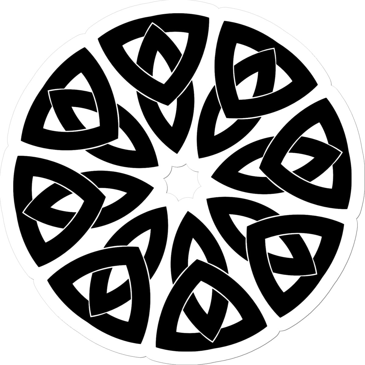 Celtic Petals Sticker