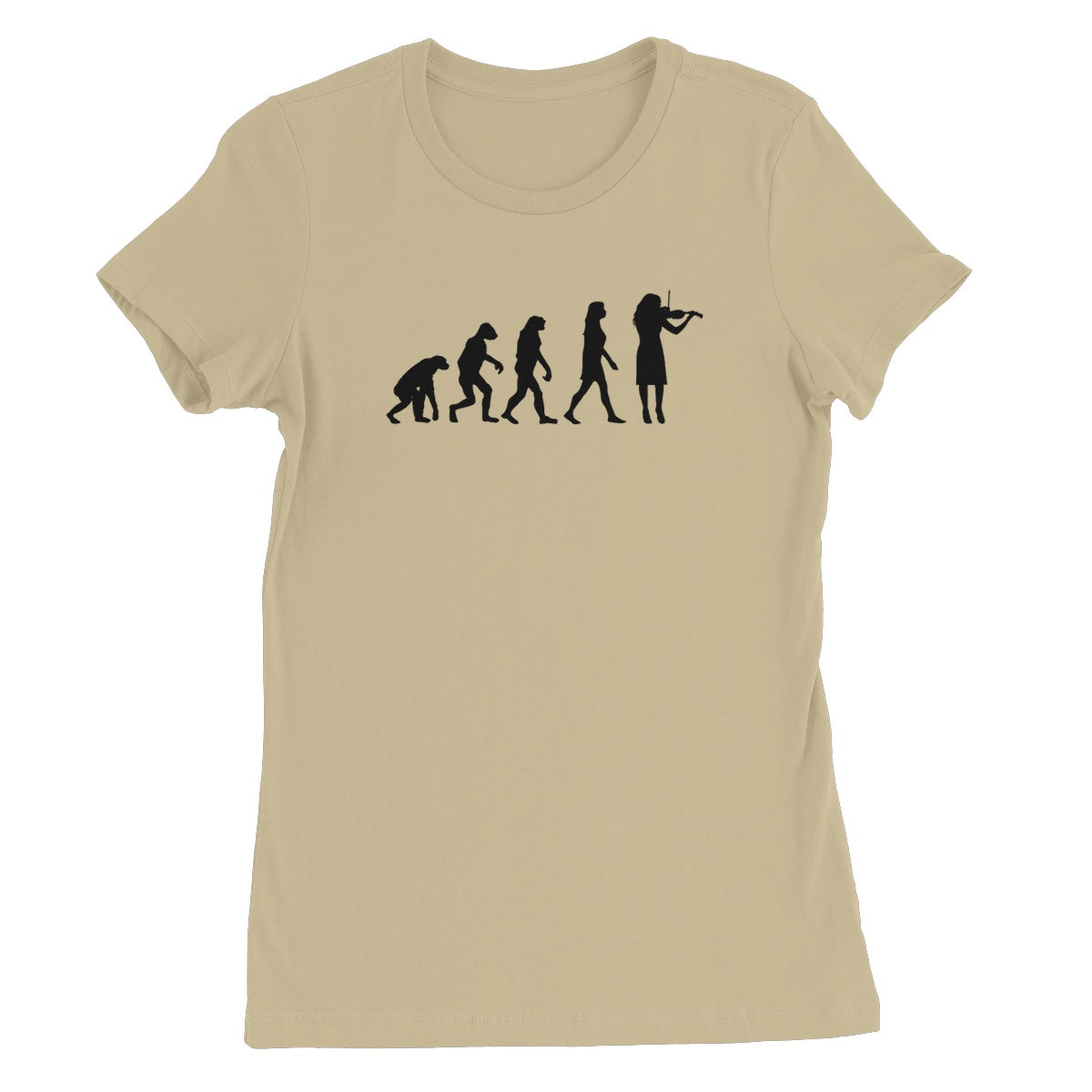 Evolution of Female Fiddle Players Women's Favourite T-Shirt