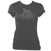 The Demon Barbers XL Ladies Fitted T-shirt