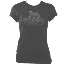 The Demon Barbers XL Ladies Fitted T-shirt