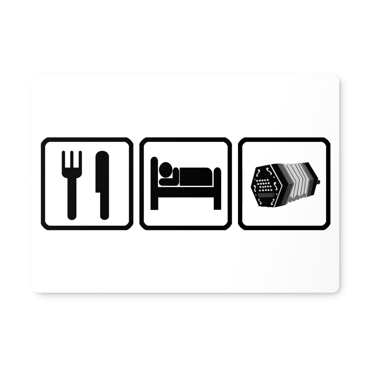 Eat Sleep & Play Concertina Placemat