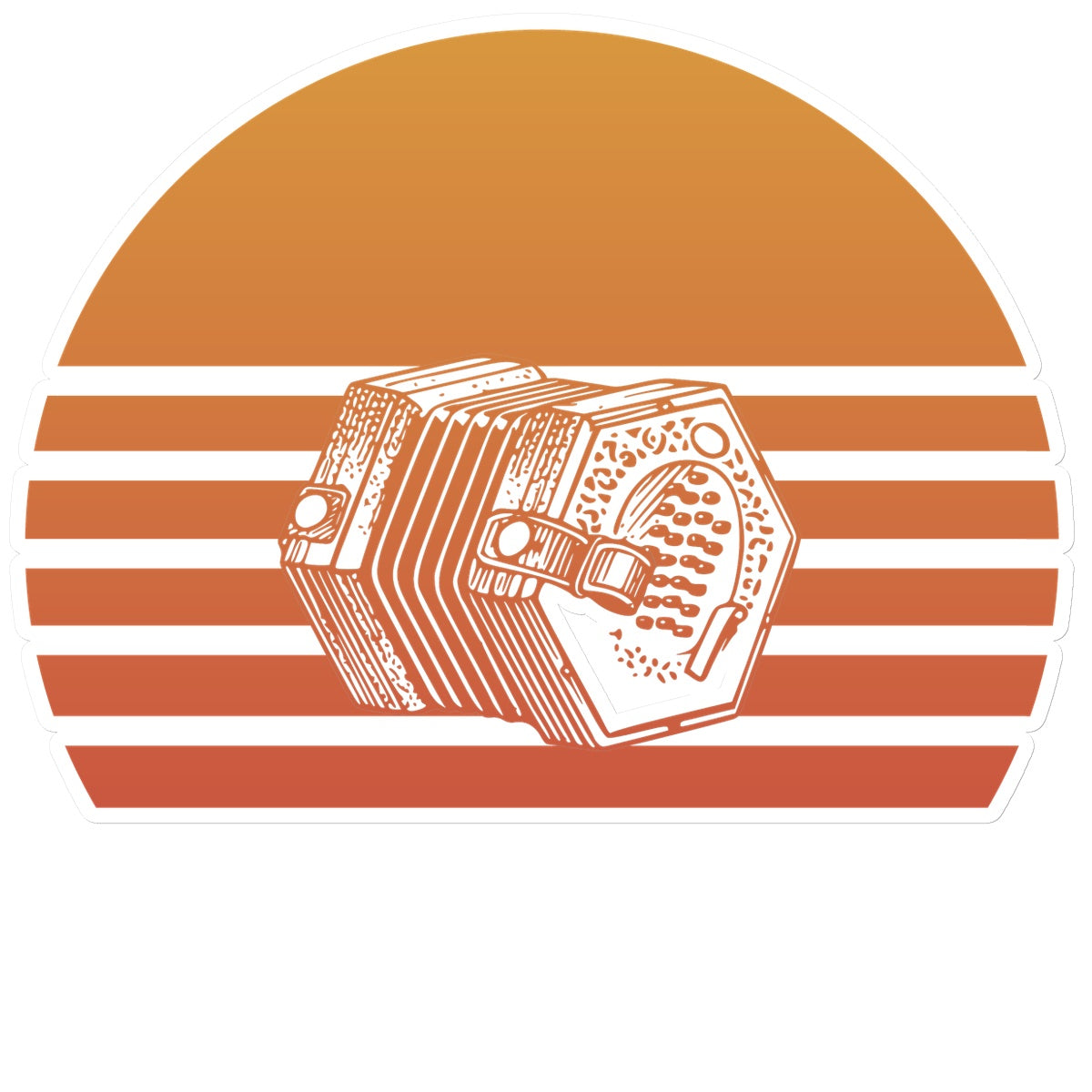 Sunset Concertina Sticker