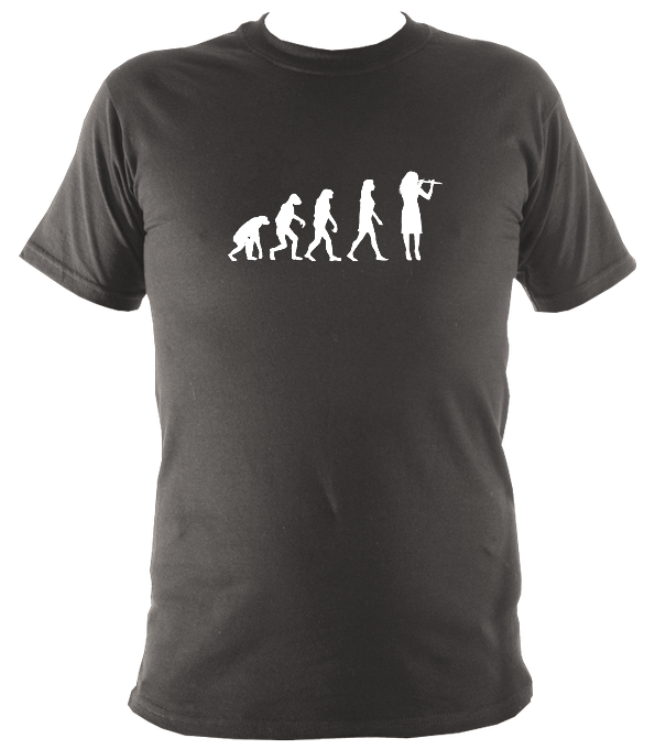 Evolution of Female Flute Players T-Shirt