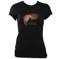 The Drystones "Apparitions" Ladies Fitted T-shirt - T-shirt - Black - Mudchutney