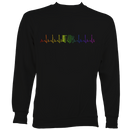 Heartbeat Rainbow Accordion Sweatshirt