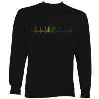 Heartbeat Rainbow Accordion Sweatshirt