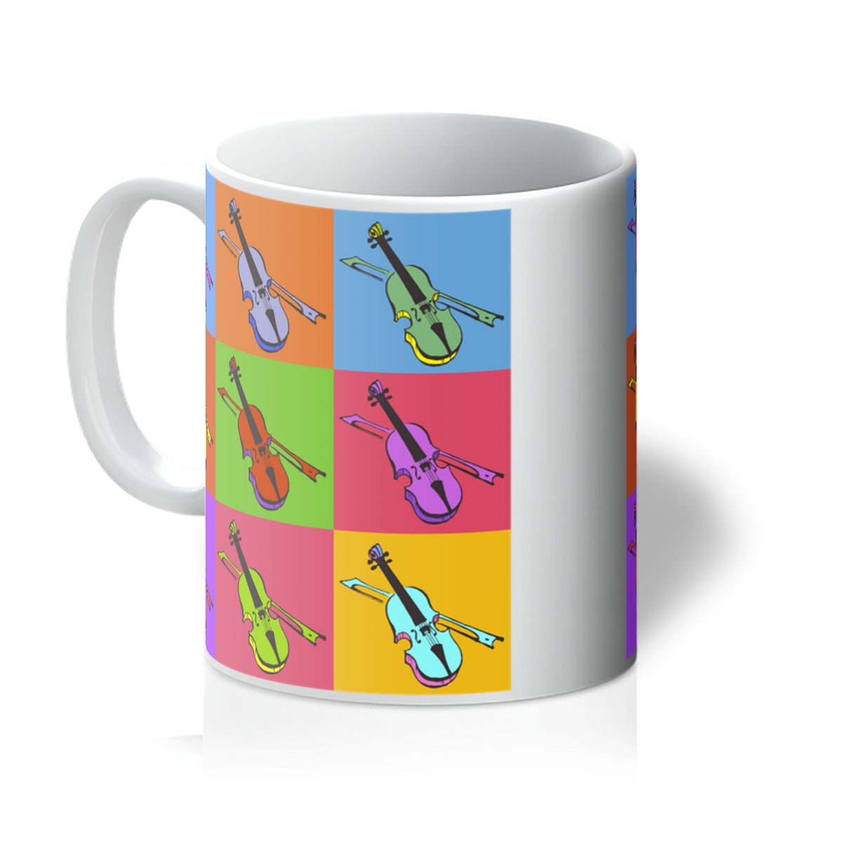 Warhol Style Fiddles Mug