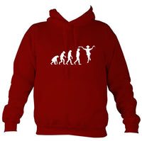 Evolution of Morris Dancers Hoodie-Hoodie-Red hot chilli-Mudchutney