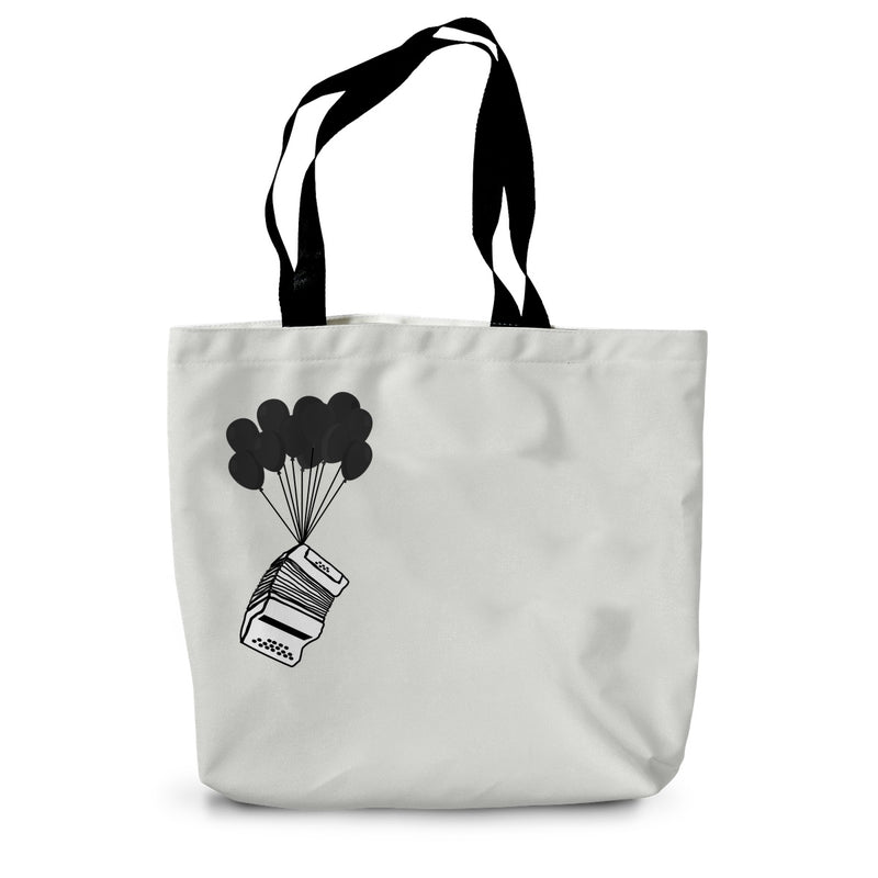 Banksy Style Melodeon Canvas Tote Bag