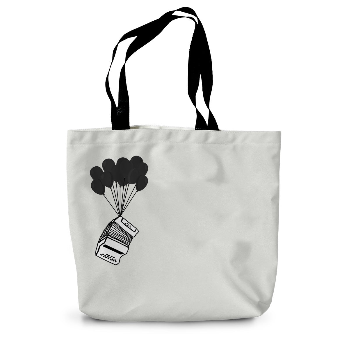 Banksy Style Melodeon Canvas Tote Bag